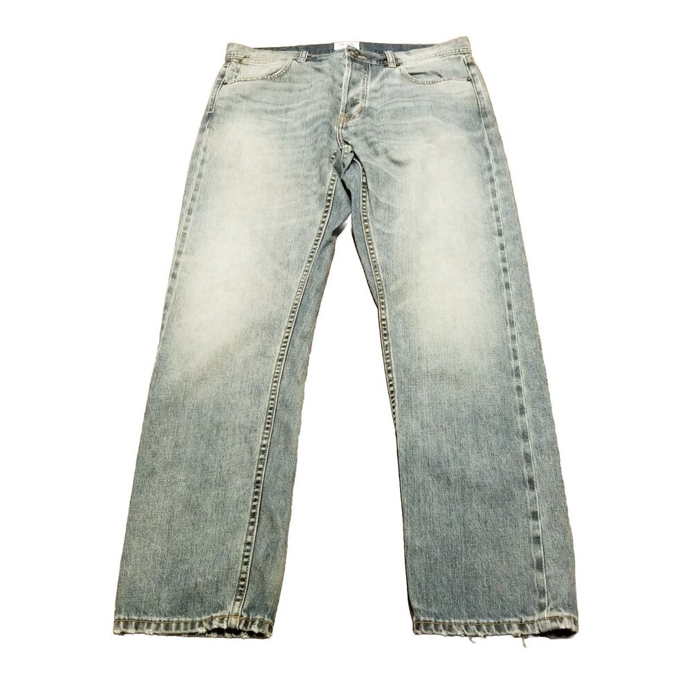 J.W. Hulme Jeans Men's Size 34 Selvedge Faded Stretch Denim Button Fly (36x32)
